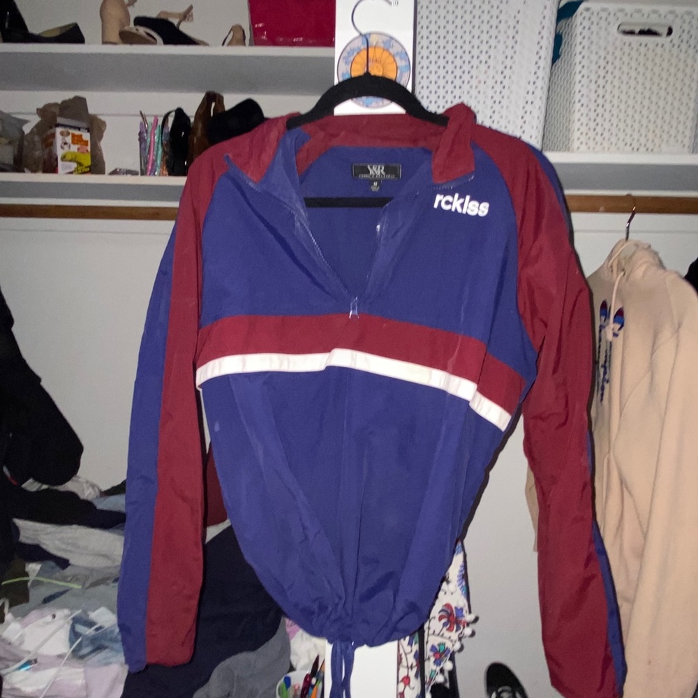 rckless windbreaker with tie